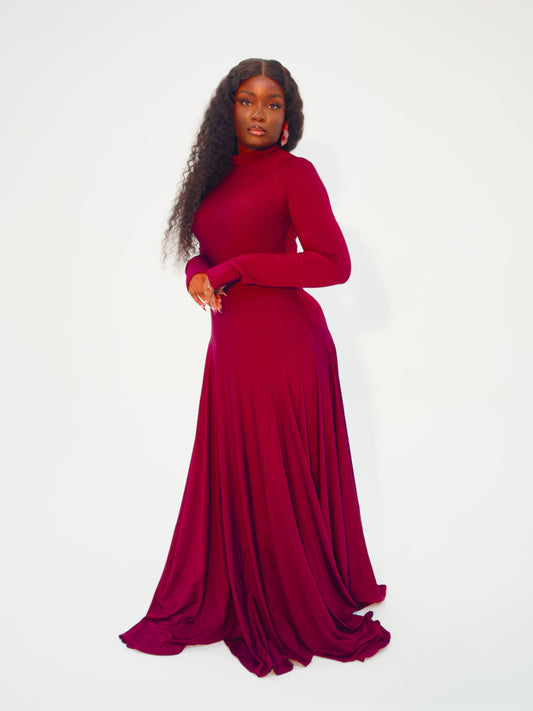 Full length Lycra bodycon dress